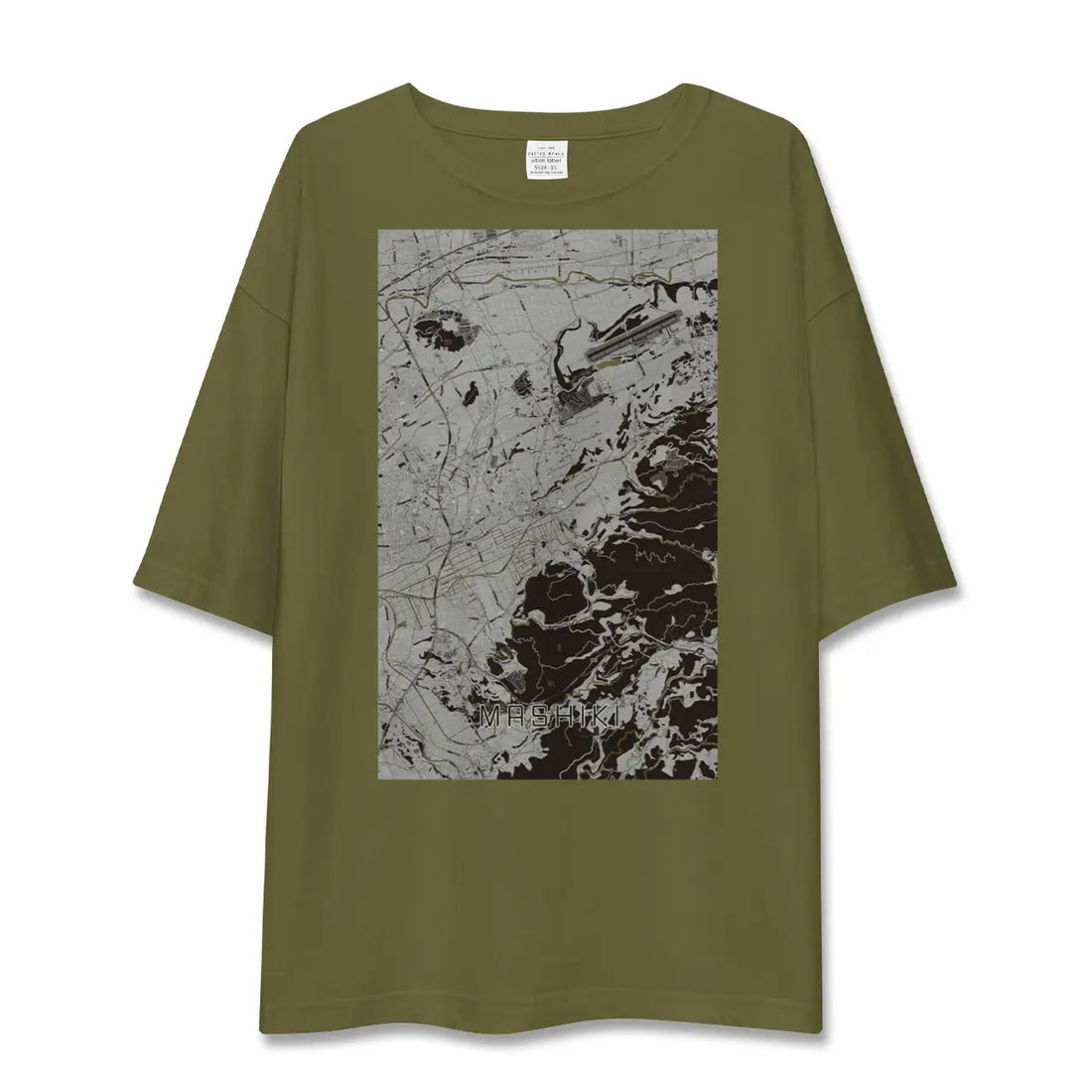 【益城(熊本県)】地図柄ビッグシルエットTシャツ