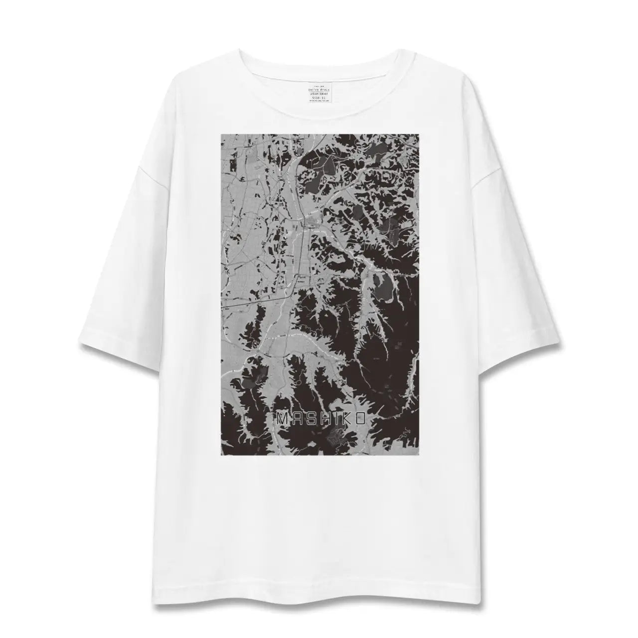 【益子(栃木県)】地図柄ビッグシルエットTシャツ