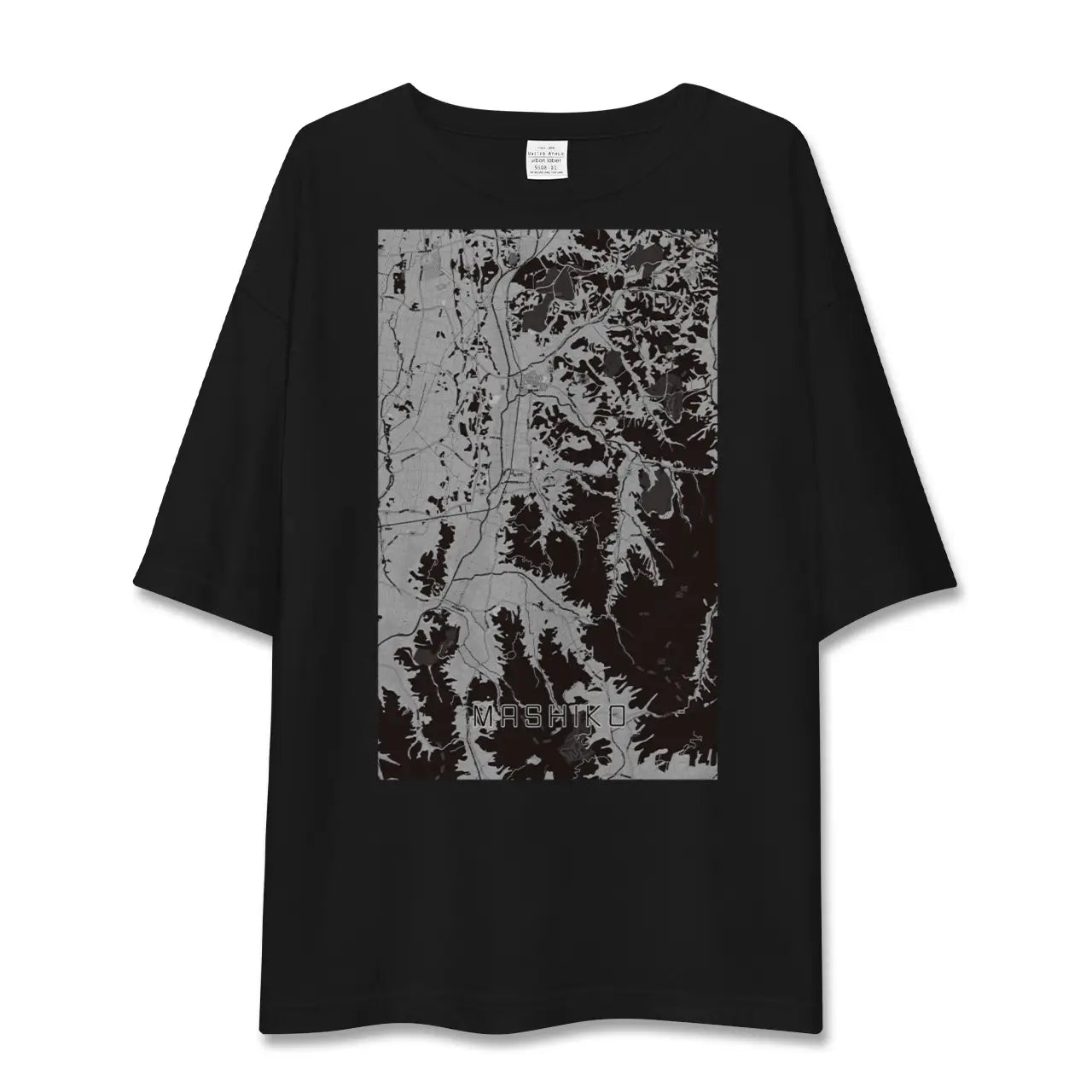 【益子(栃木県)】地図柄ビッグシルエットTシャツ