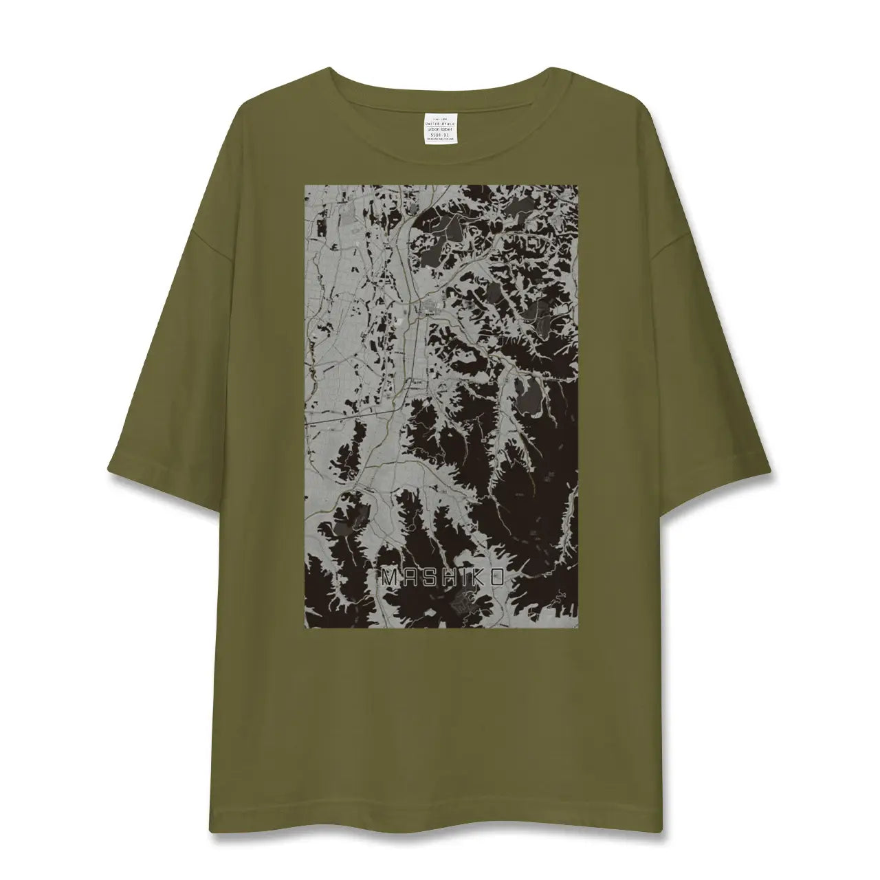 【益子(栃木県)】地図柄ビッグシルエットTシャツ