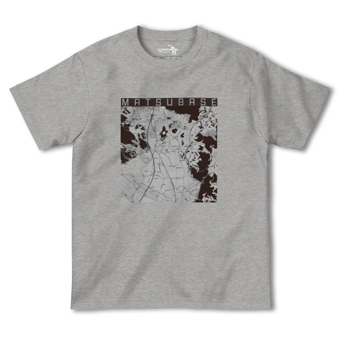 【松橋(熊本県)】地図柄ヘビーウェイトTシャツ