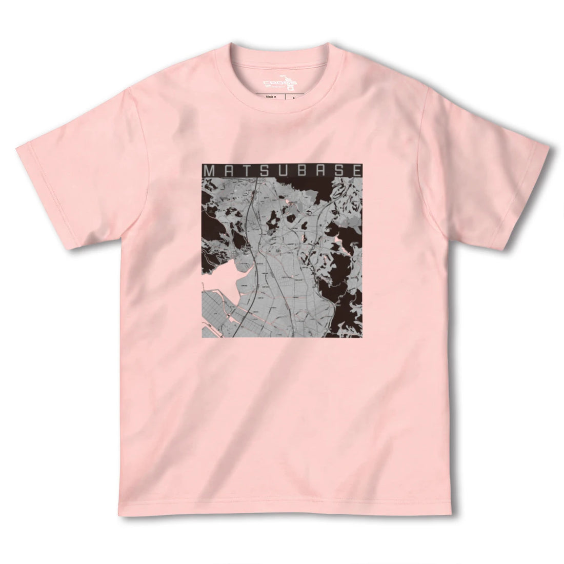 【松橋(熊本県)】地図柄ヘビーウェイトTシャツ