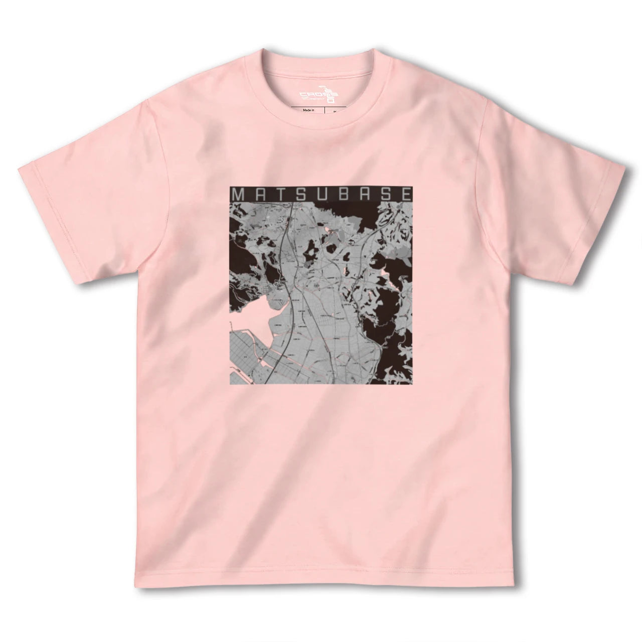 【松橋(熊本県)】地図柄ヘビーウェイトTシャツ