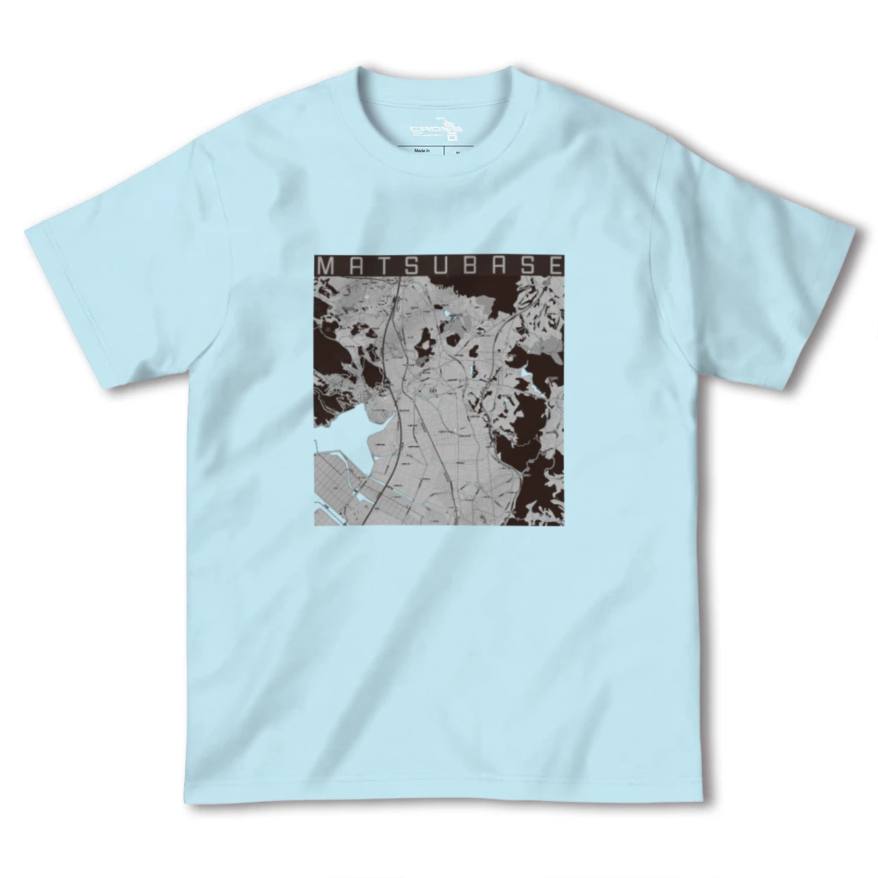 【松橋(熊本県)】地図柄ヘビーウェイトTシャツ