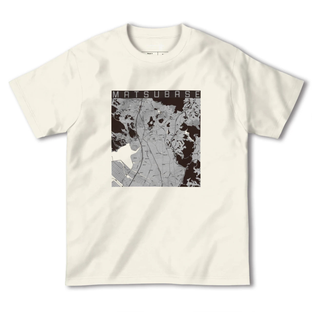 【松橋(熊本県)】地図柄ヘビーウェイトTシャツ