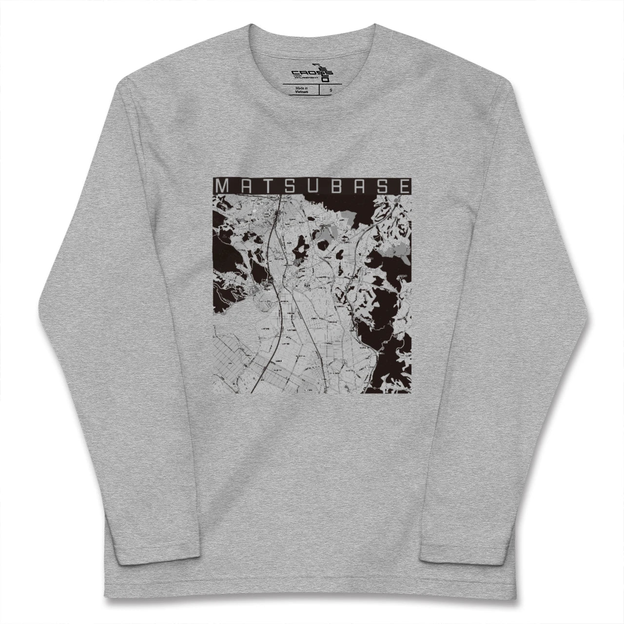 【松橋(熊本県)】地図柄ロングスリーブTシャツ