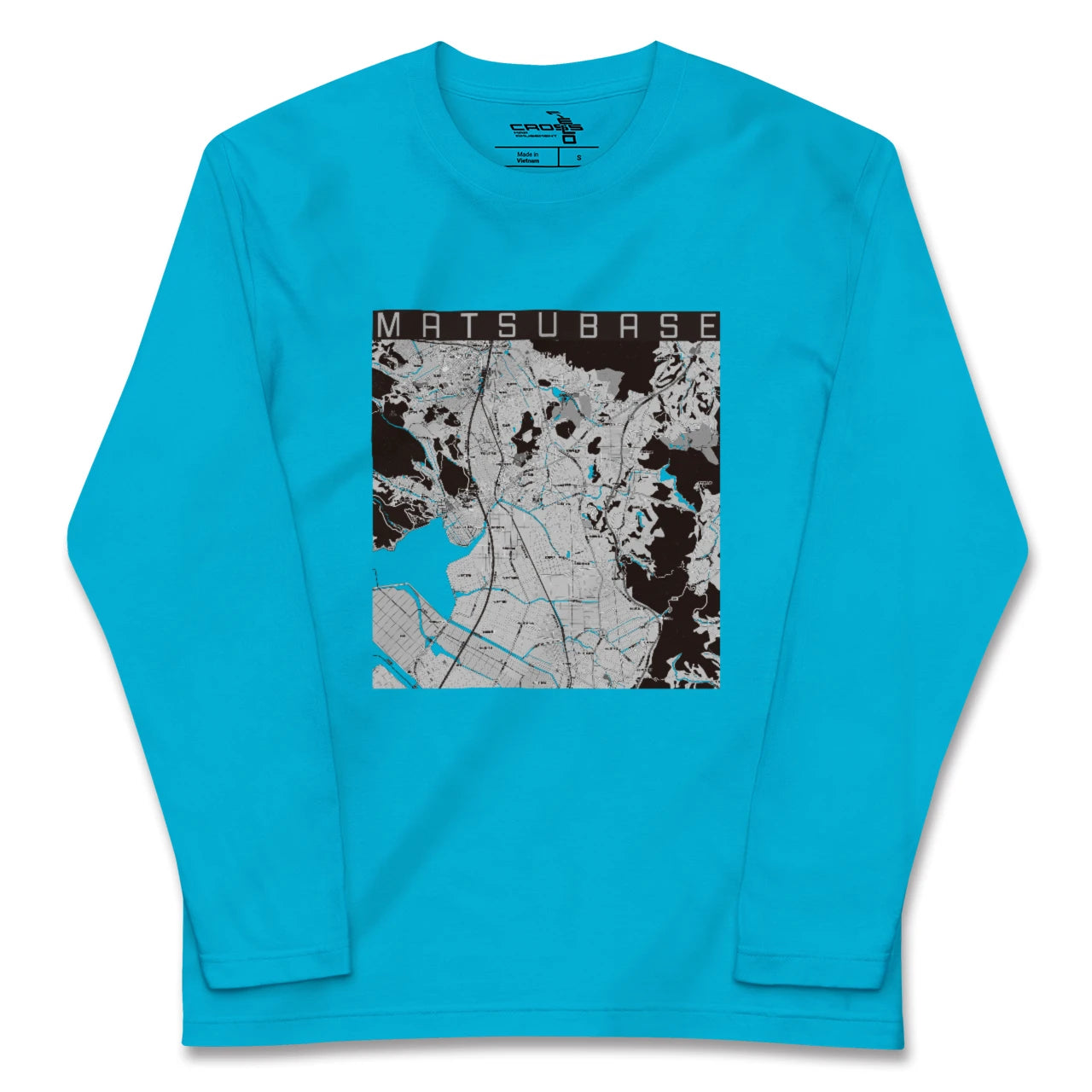 【松橋(熊本県)】地図柄ロングスリーブTシャツ