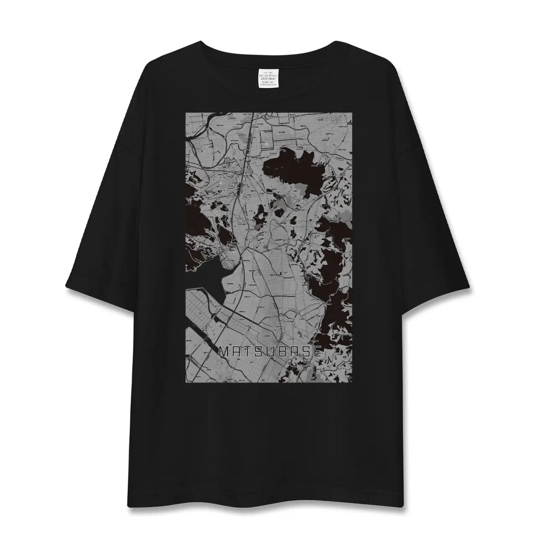 【松橋(熊本県)】地図柄ビッグシルエットTシャツ