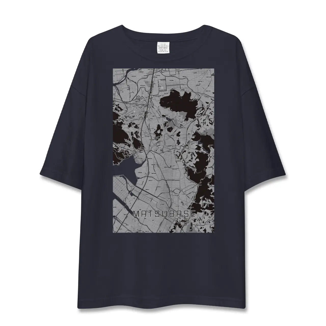 【松橋(熊本県)】地図柄ビッグシルエットTシャツ