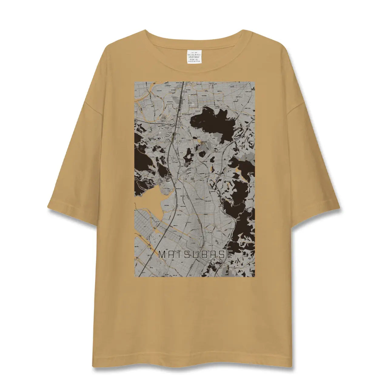 【松橋(熊本県)】地図柄ビッグシルエットTシャツ
