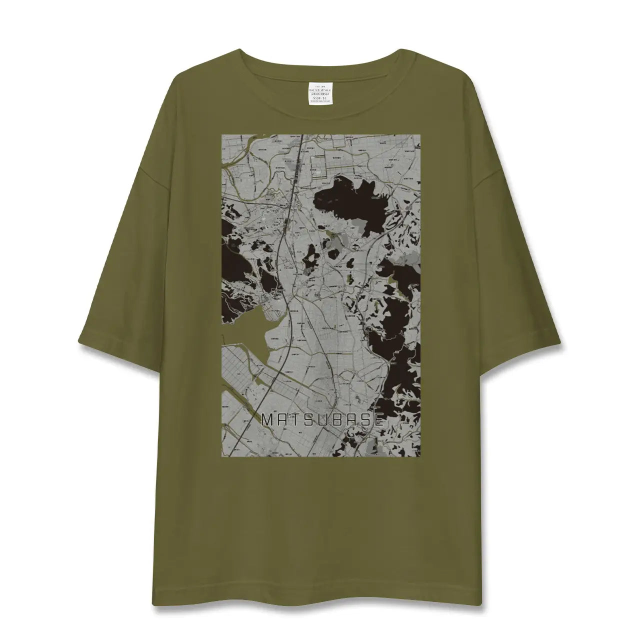 【松橋(熊本県)】地図柄ビッグシルエットTシャツ