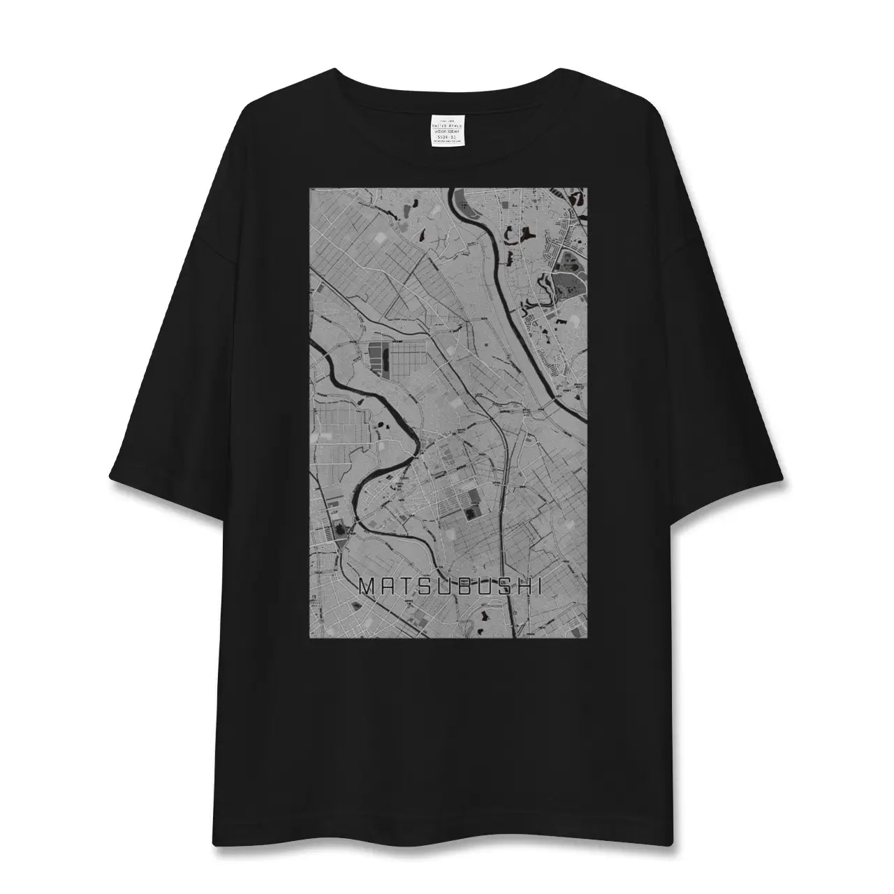 【松伏(埼玉県)】地図柄ビッグシルエットTシャツ