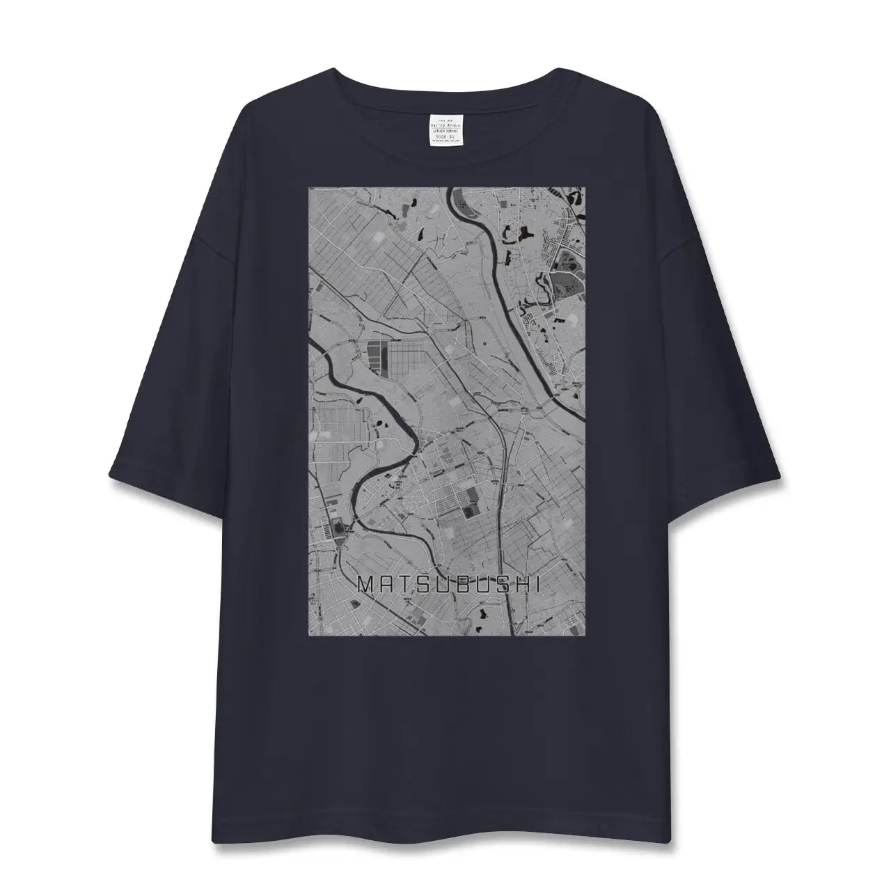 【松伏(埼玉県)】地図柄ビッグシルエットTシャツ
