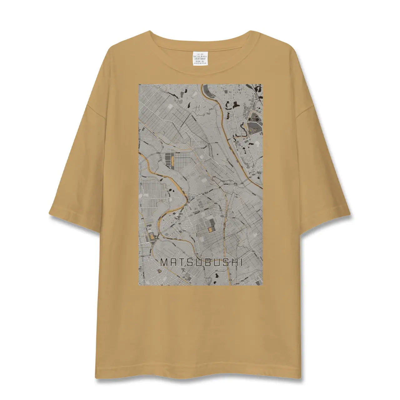 【松伏(埼玉県)】地図柄ビッグシルエットTシャツ