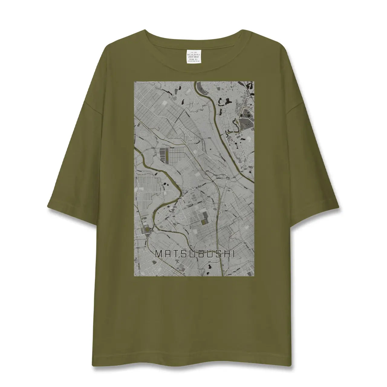 【松伏(埼玉県)】地図柄ビッグシルエットTシャツ