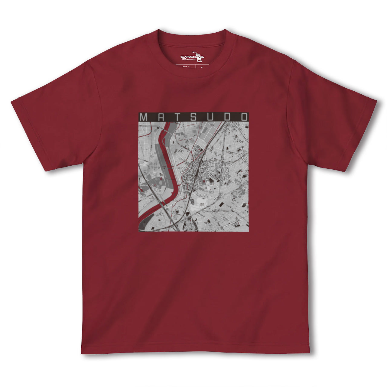 【松戸(千葉県)】地図柄ヘビーウェイトTシャツ