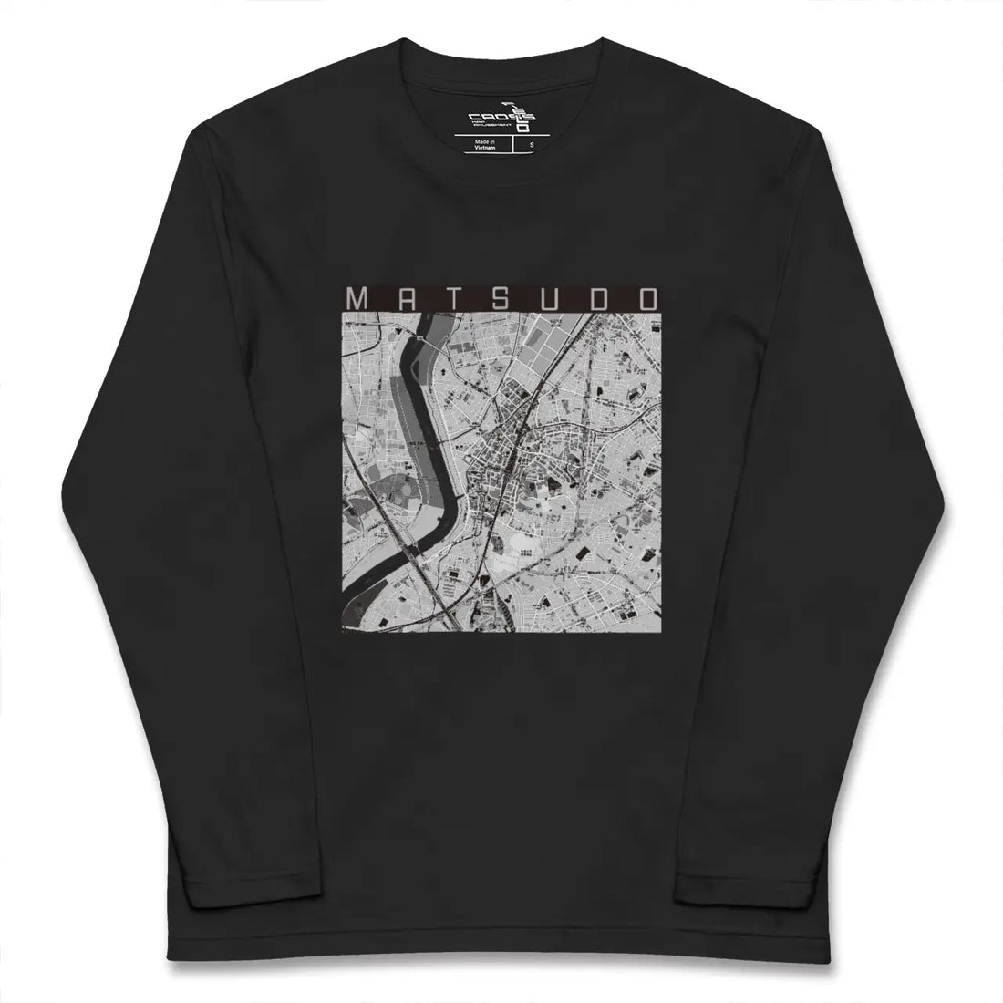 【松戸(千葉県)】地図柄ロングスリーブTシャツ