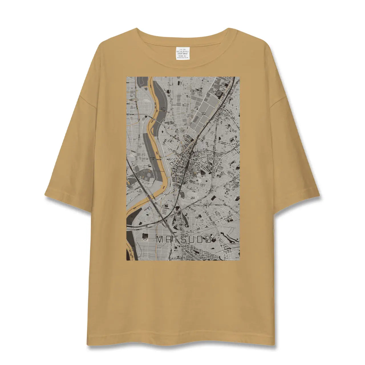【松戸(千葉県)】地図柄ビッグシルエットTシャツ