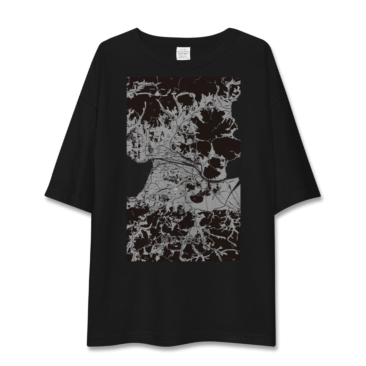 【松江(島根県)】地図柄ビッグシルエットTシャツ