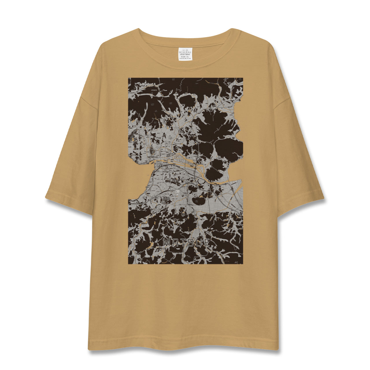 【松江(島根県)】地図柄ビッグシルエットTシャツ