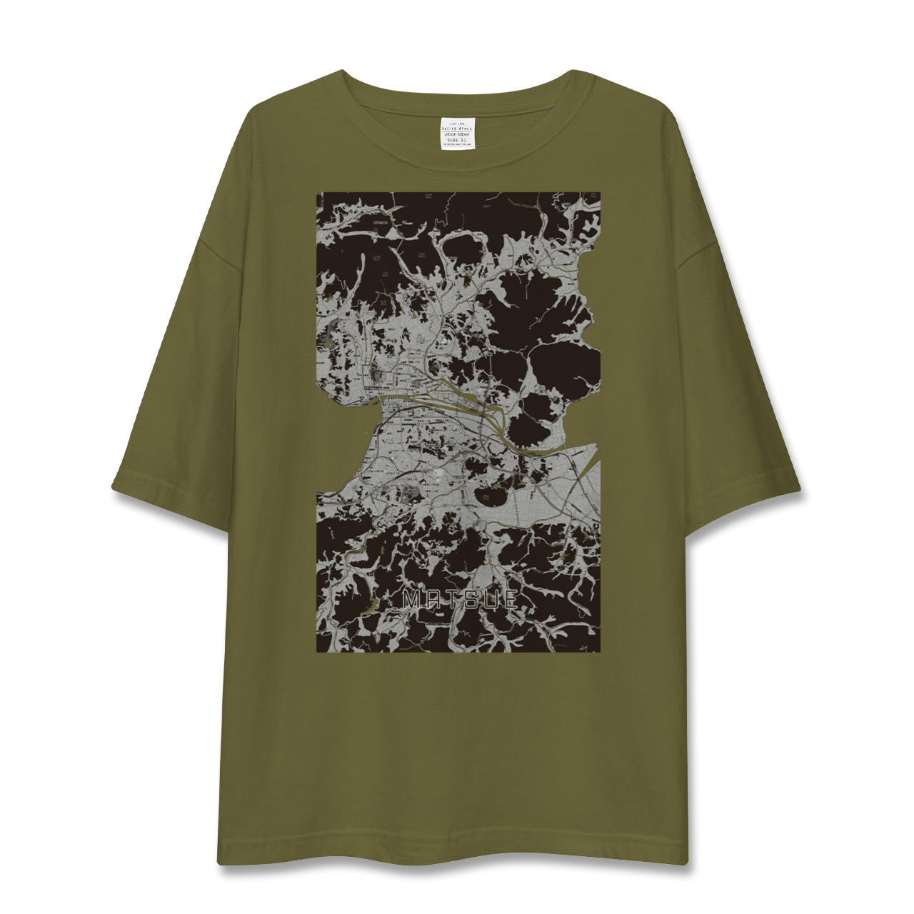 【松江(島根県)】地図柄ビッグシルエットTシャツ