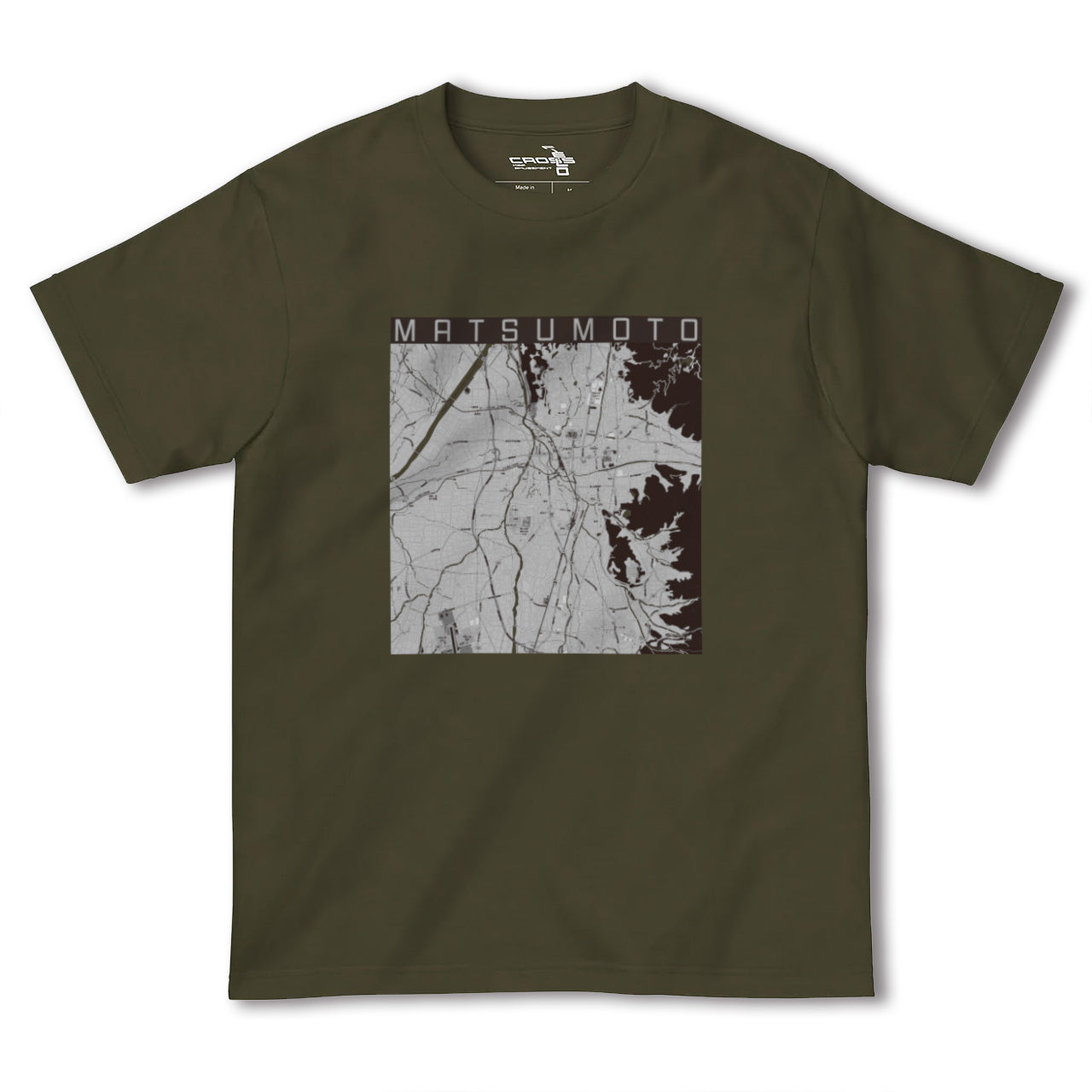 【松本(長野県)】地図柄ヘビーウェイトTシャツ