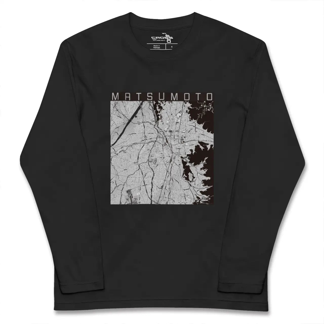 【松本(長野県)】地図柄ロングスリーブTシャツ