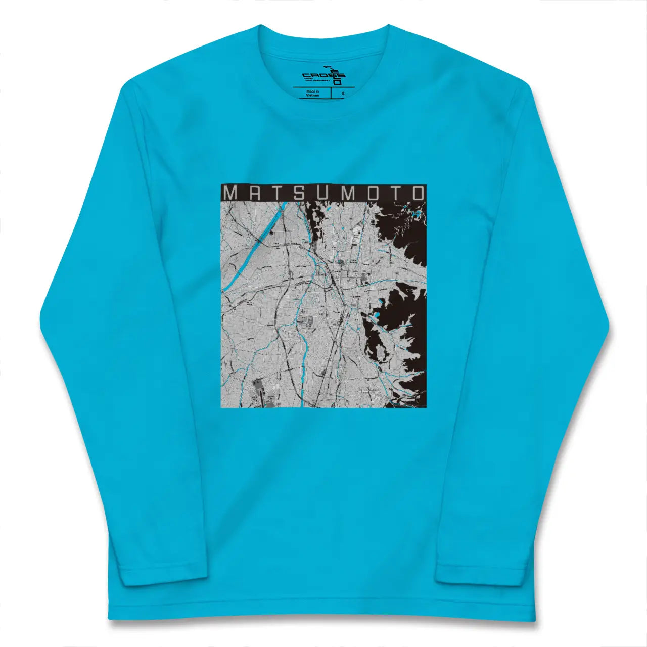 【松本(長野県)】地図柄ロングスリーブTシャツ