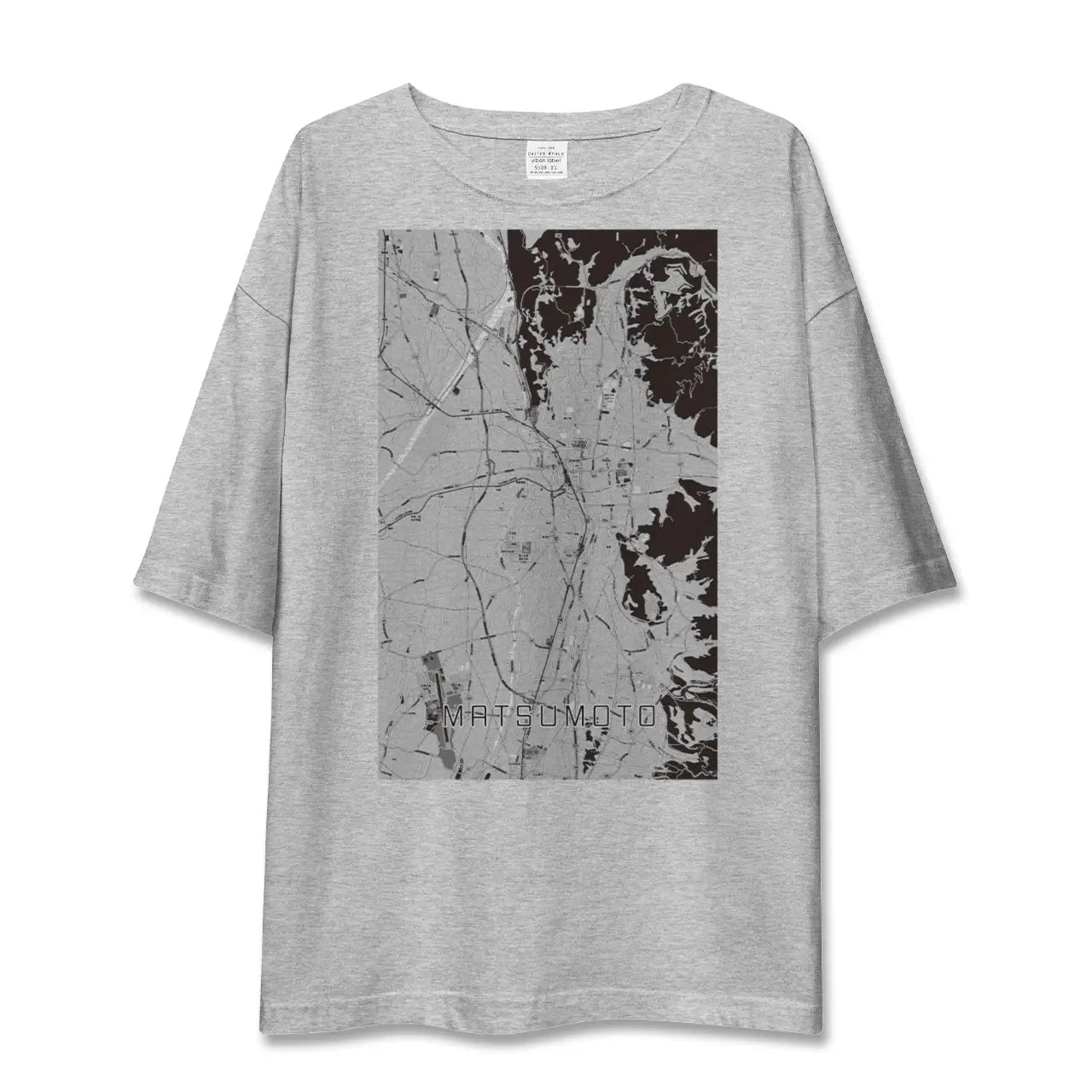【松本(長野県)】地図柄ビッグシルエットTシャツ