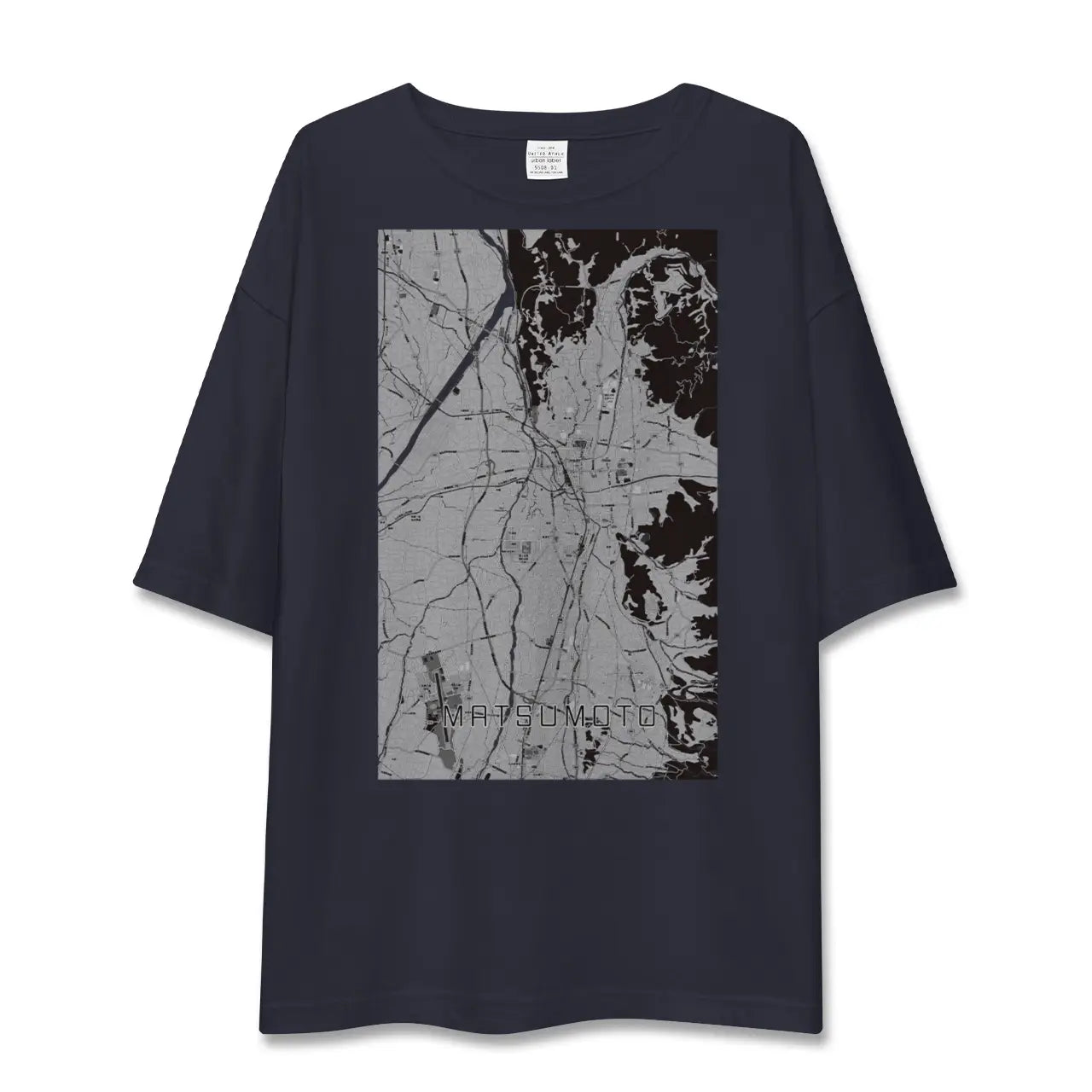 【松本(長野県)】地図柄ビッグシルエットTシャツ
