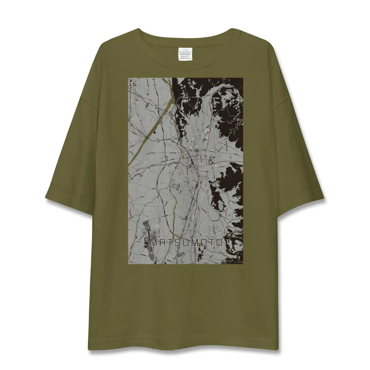 【松本(長野県)】地図柄ビッグシルエットTシャツ
