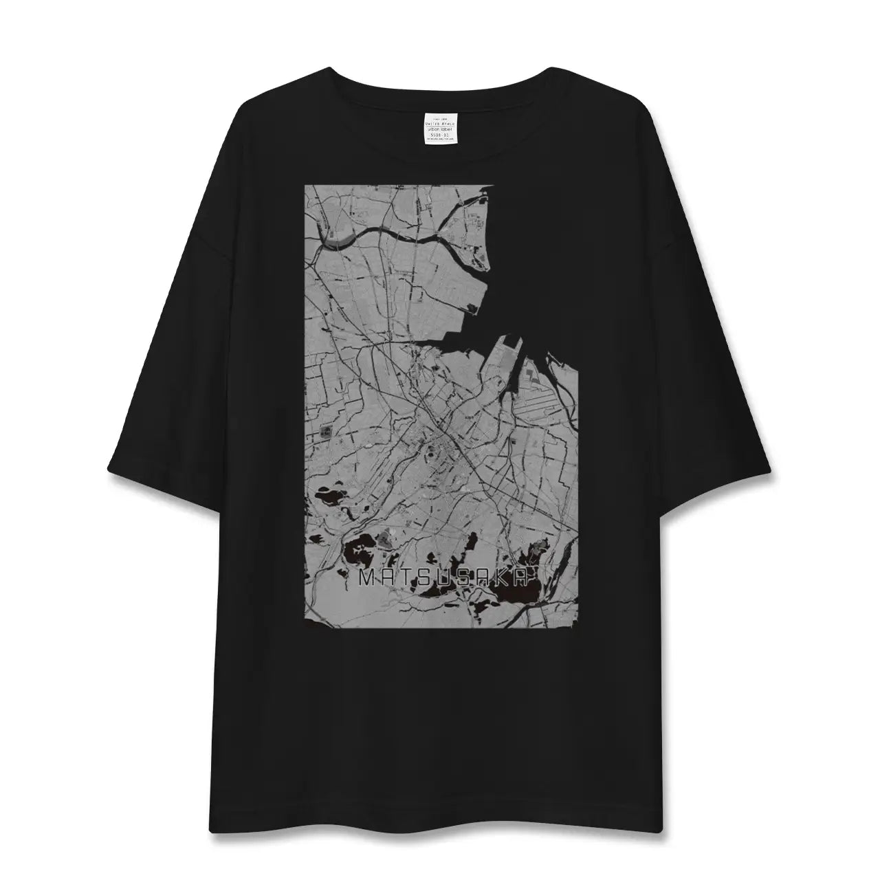 【松阪(三重県)】地図柄ビッグシルエットTシャツ
