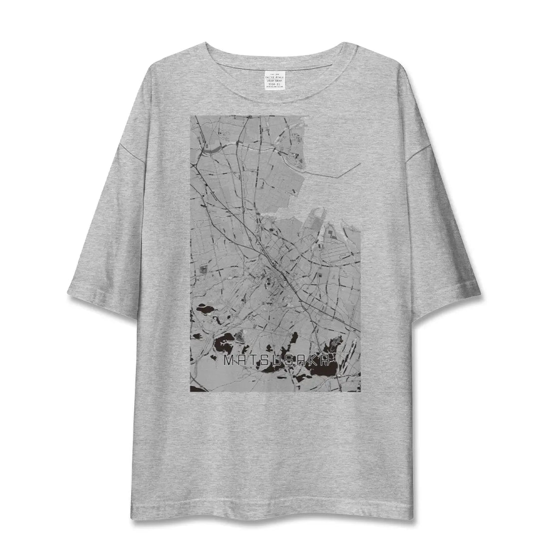 【松阪(三重県)】地図柄ビッグシルエットTシャツ