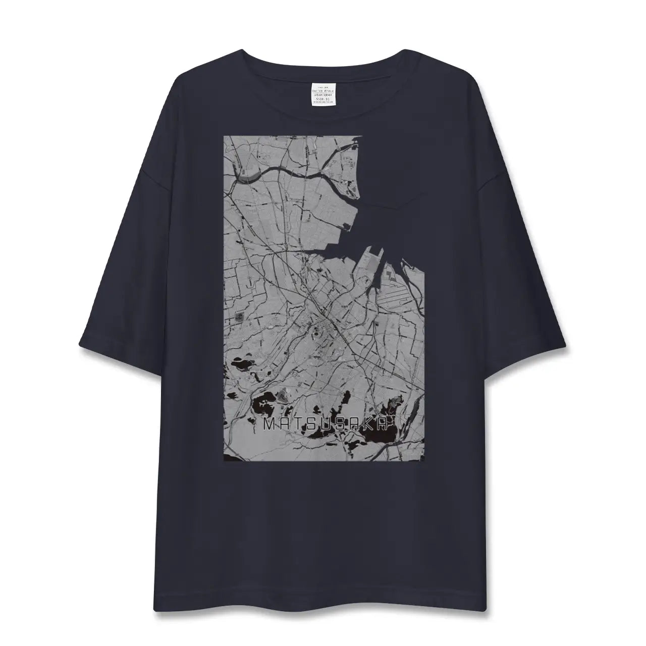 【松阪(三重県)】地図柄ビッグシルエットTシャツ