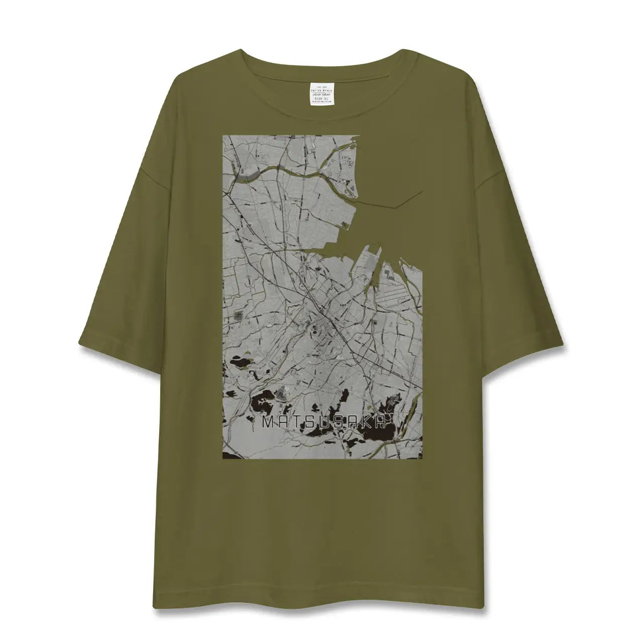 【松阪(三重県)】地図柄ビッグシルエットTシャツ
