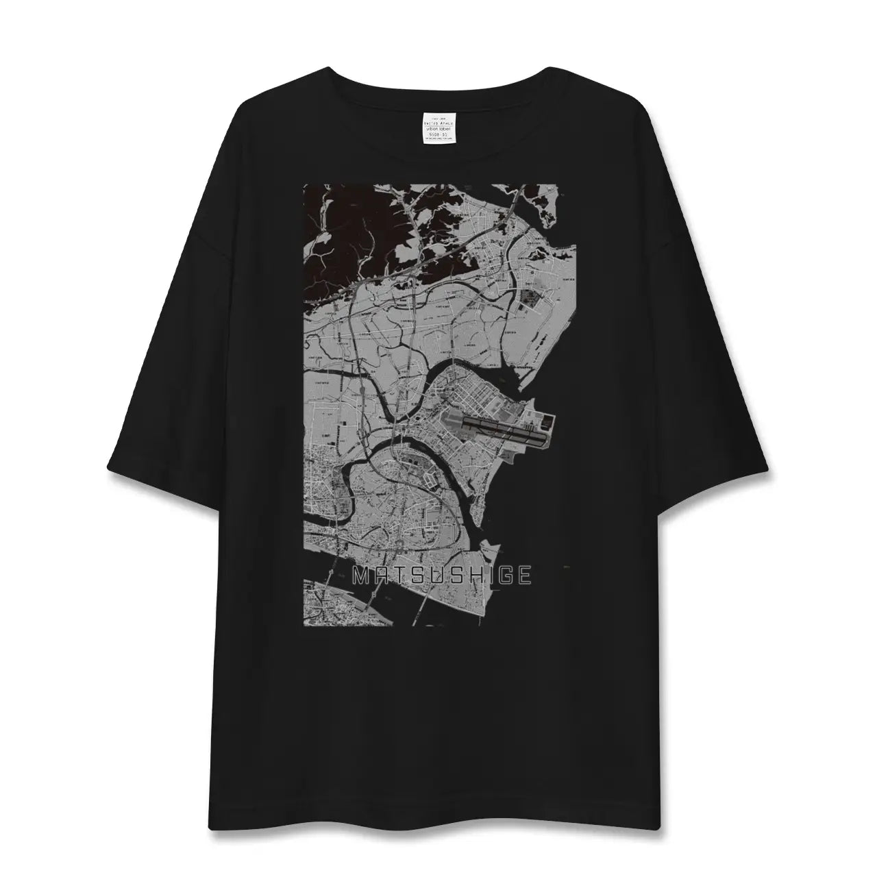 【松茂(徳島県)】地図柄ビッグシルエットTシャツ