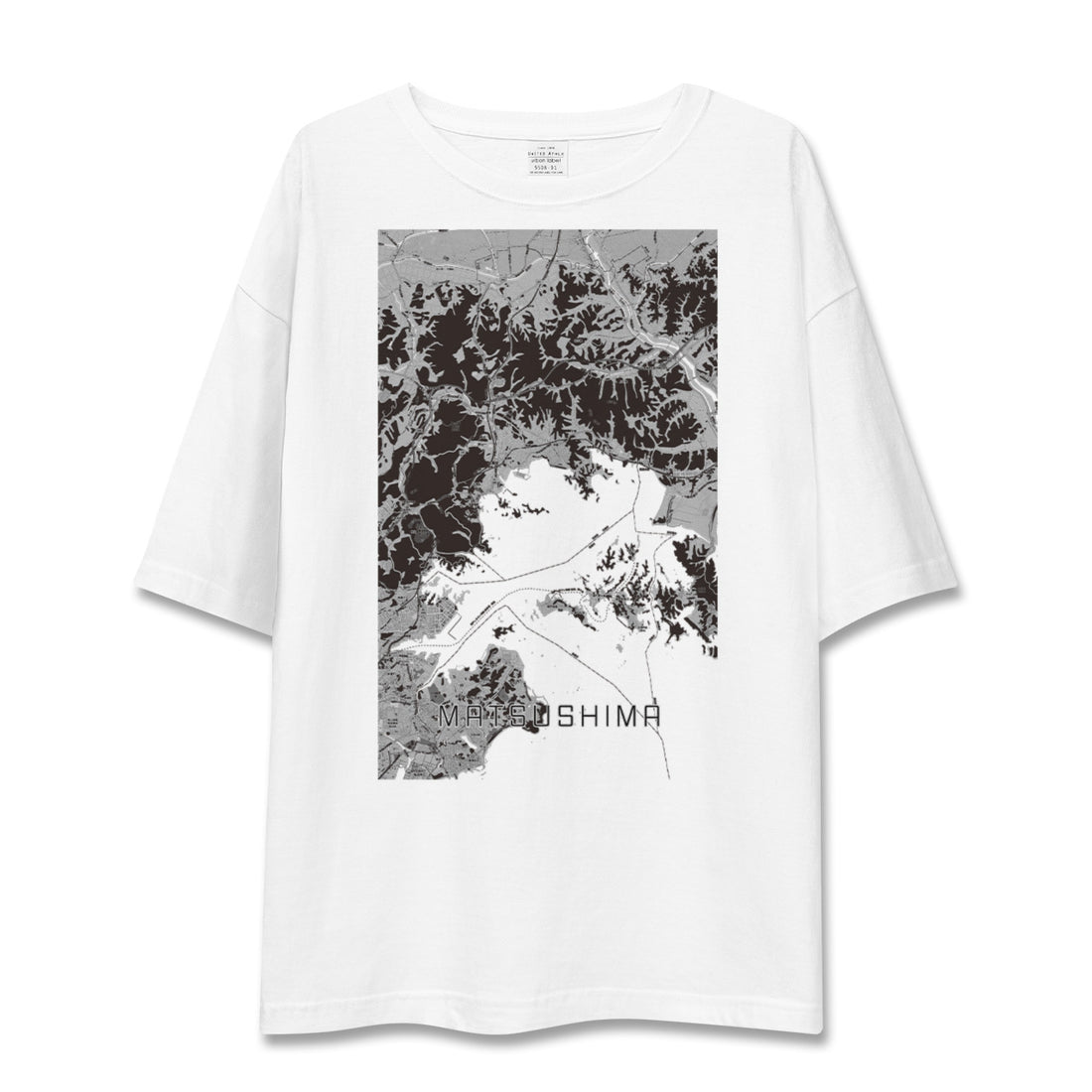 【松島(宮城県)】地図柄ビッグシルエットTシャツ