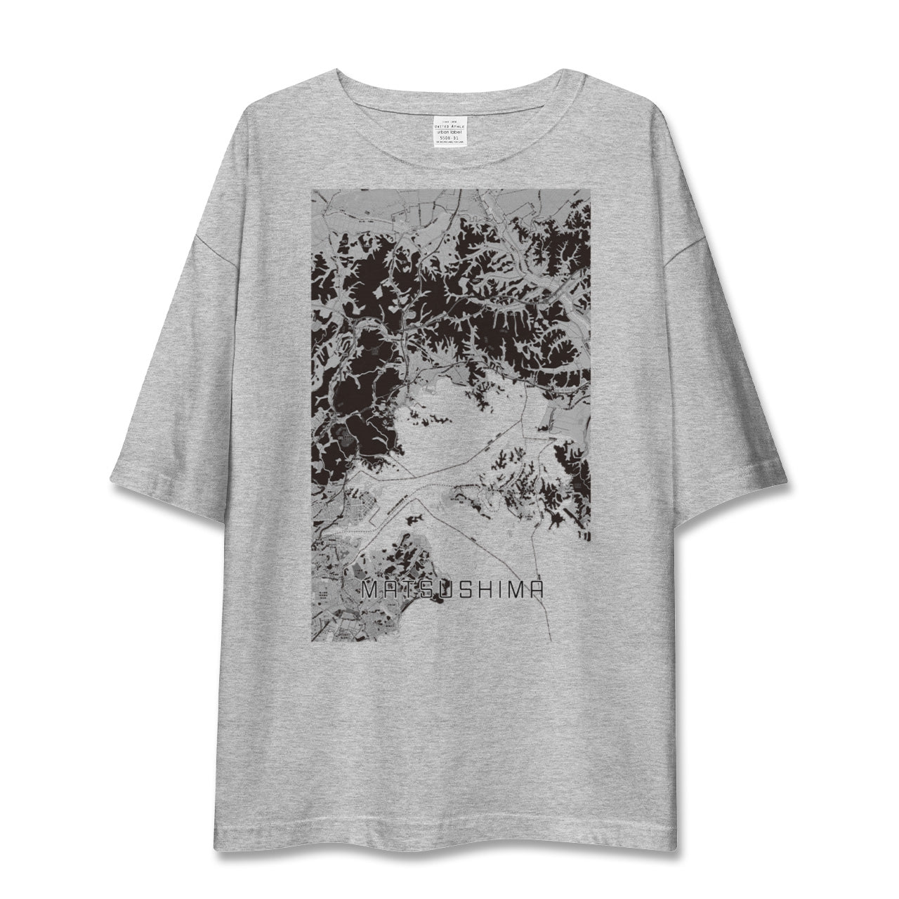 【松島(宮城県)】地図柄ビッグシルエットTシャツ