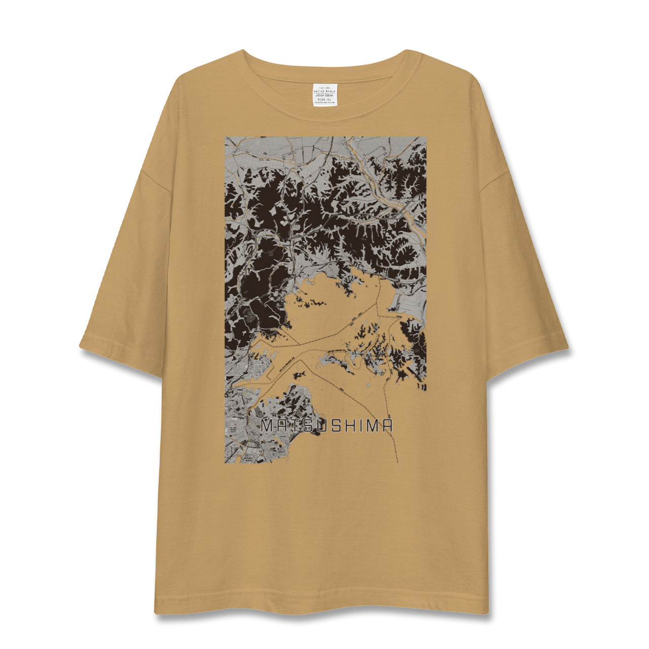 【松島(宮城県)】地図柄ビッグシルエットTシャツ