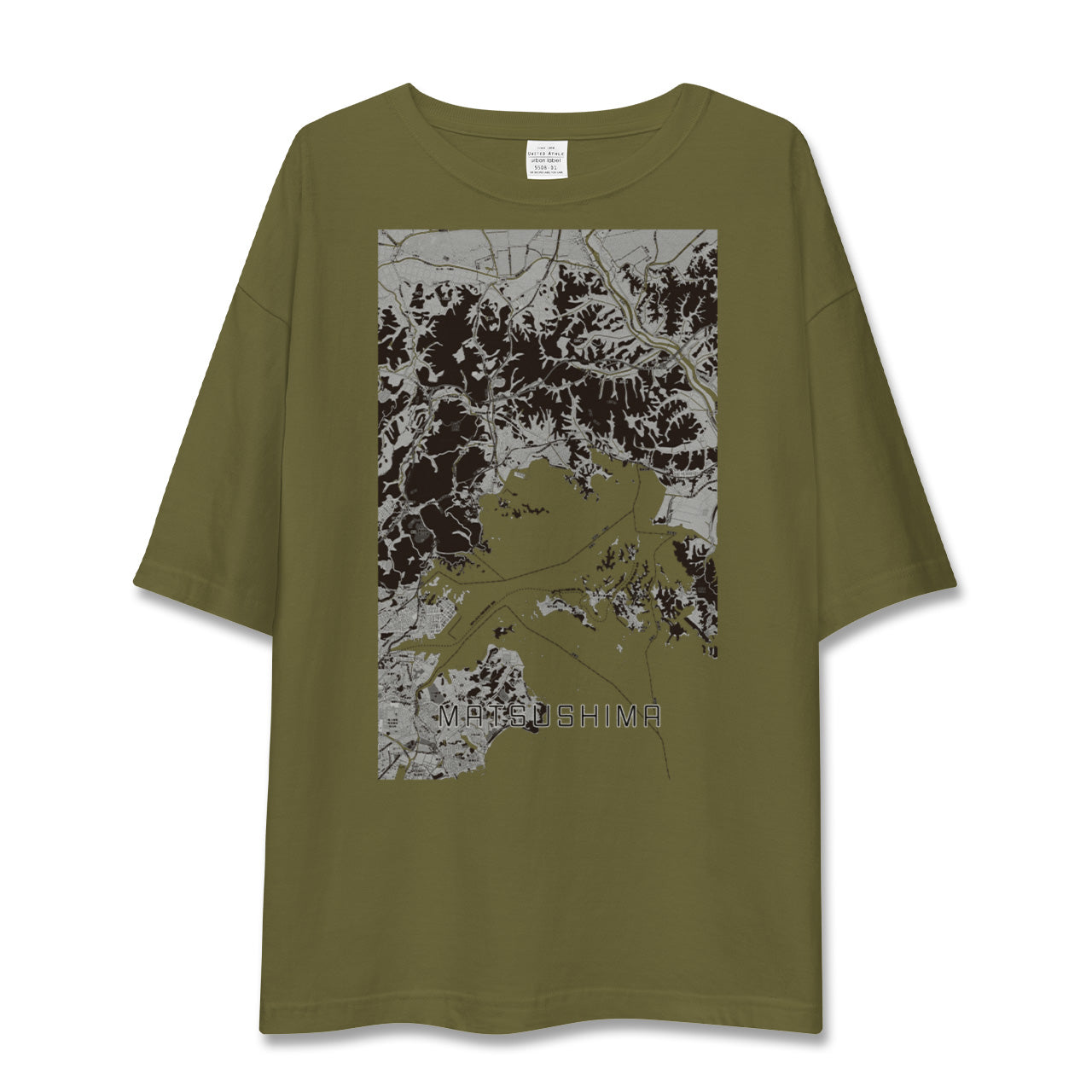【松島(宮城県)】地図柄ビッグシルエットTシャツ