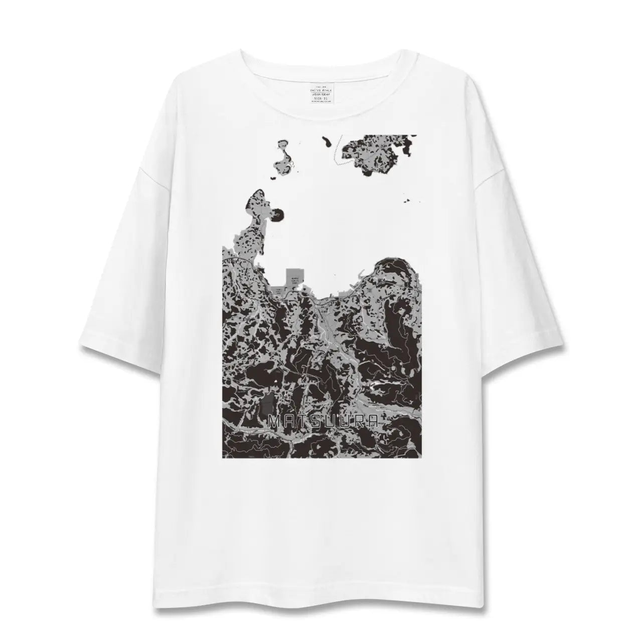 【松浦(長崎県)】地図柄ビッグシルエットTシャツ