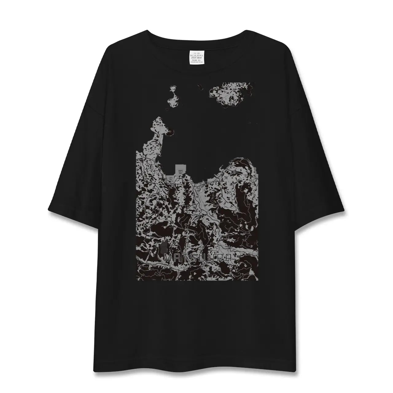 【松浦(長崎県)】地図柄ビッグシルエットTシャツ