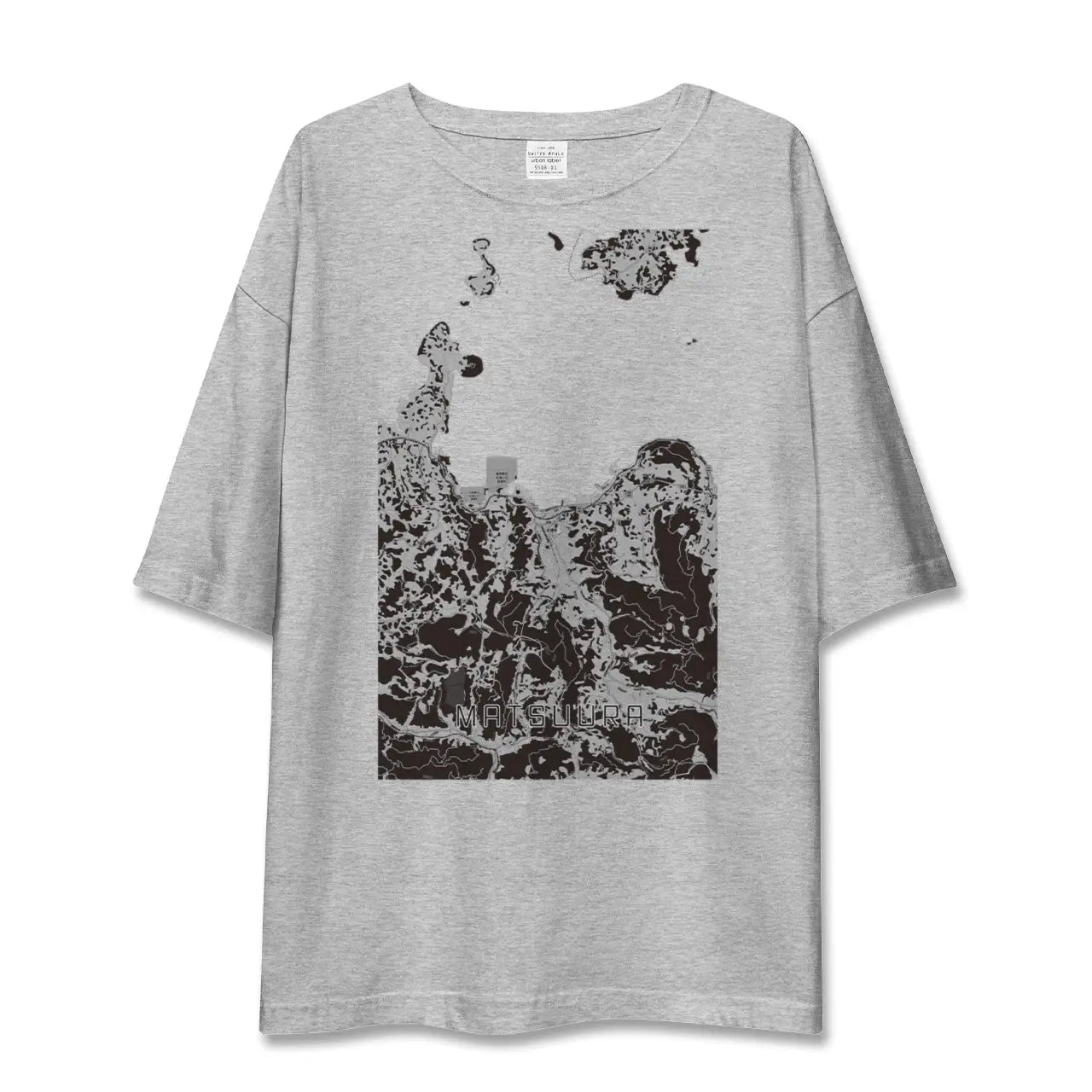 【松浦(長崎県)】地図柄ビッグシルエットTシャツ