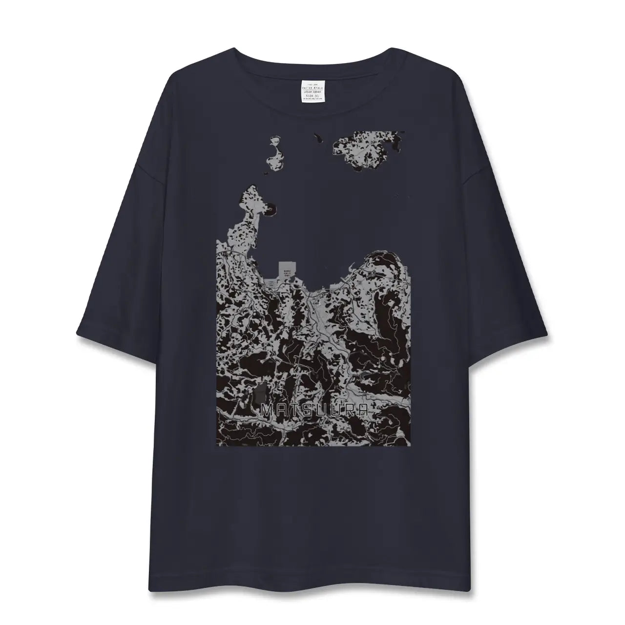 【松浦(長崎県)】地図柄ビッグシルエットTシャツ