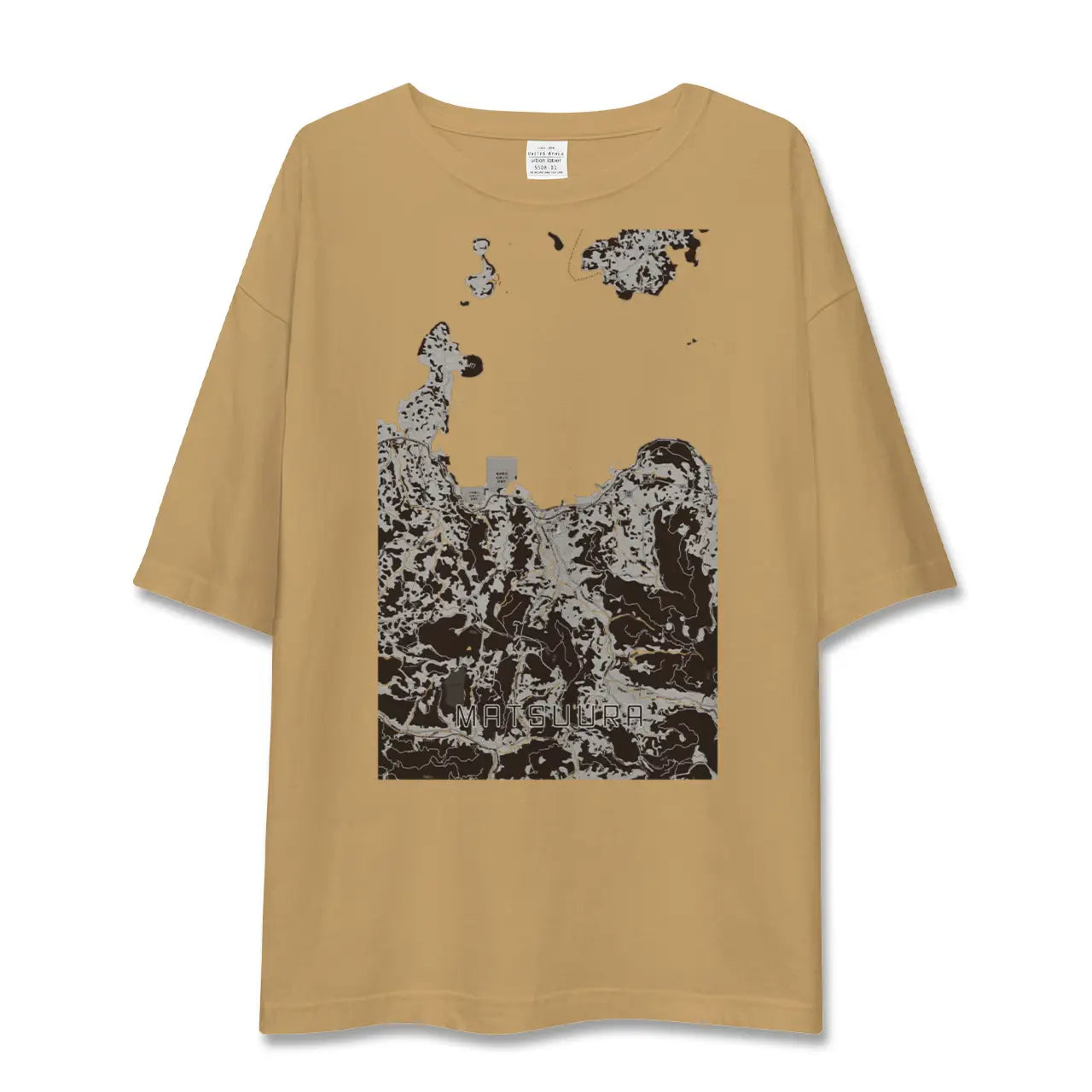 【松浦(長崎県)】地図柄ビッグシルエットTシャツ