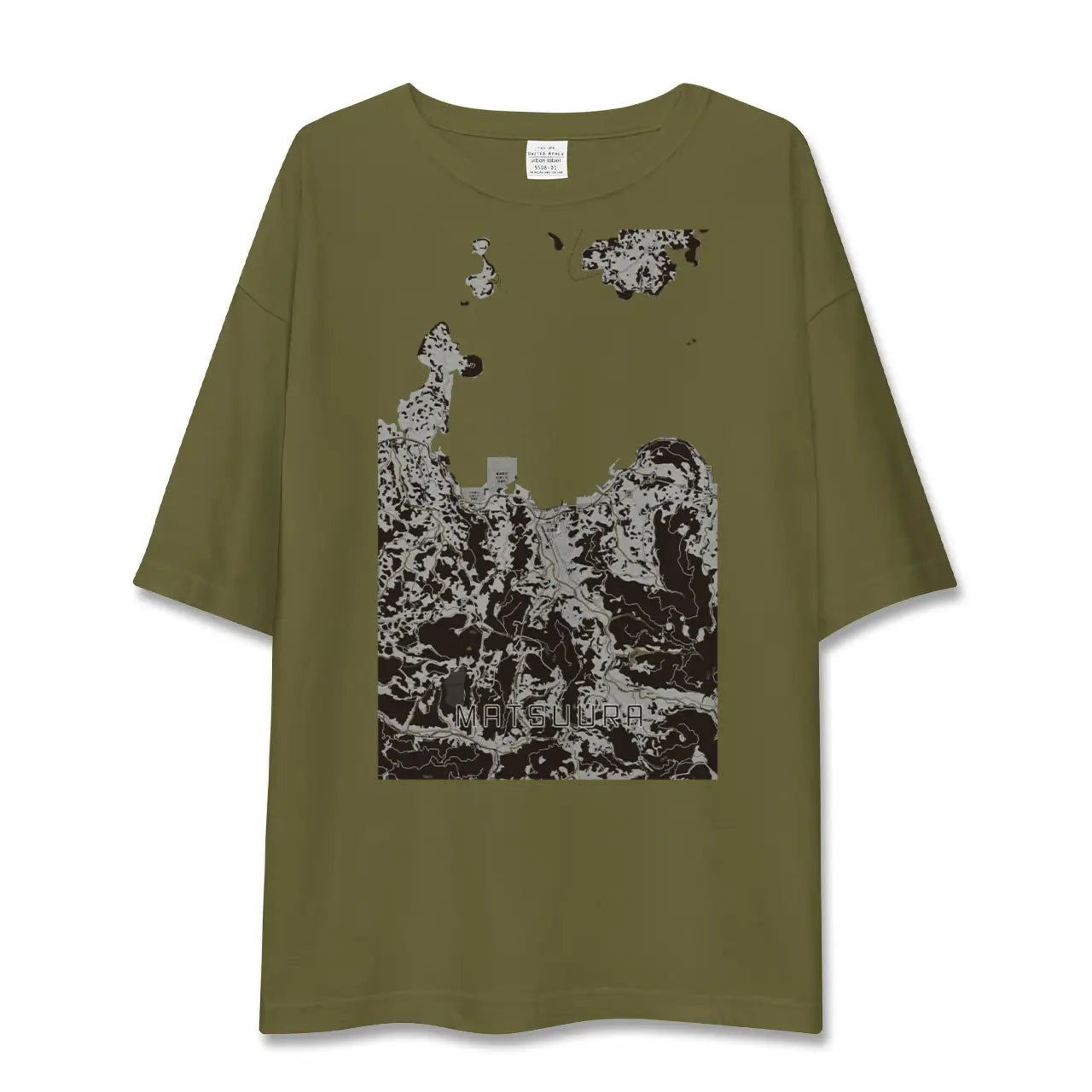 【松浦(長崎県)】地図柄ビッグシルエットTシャツ