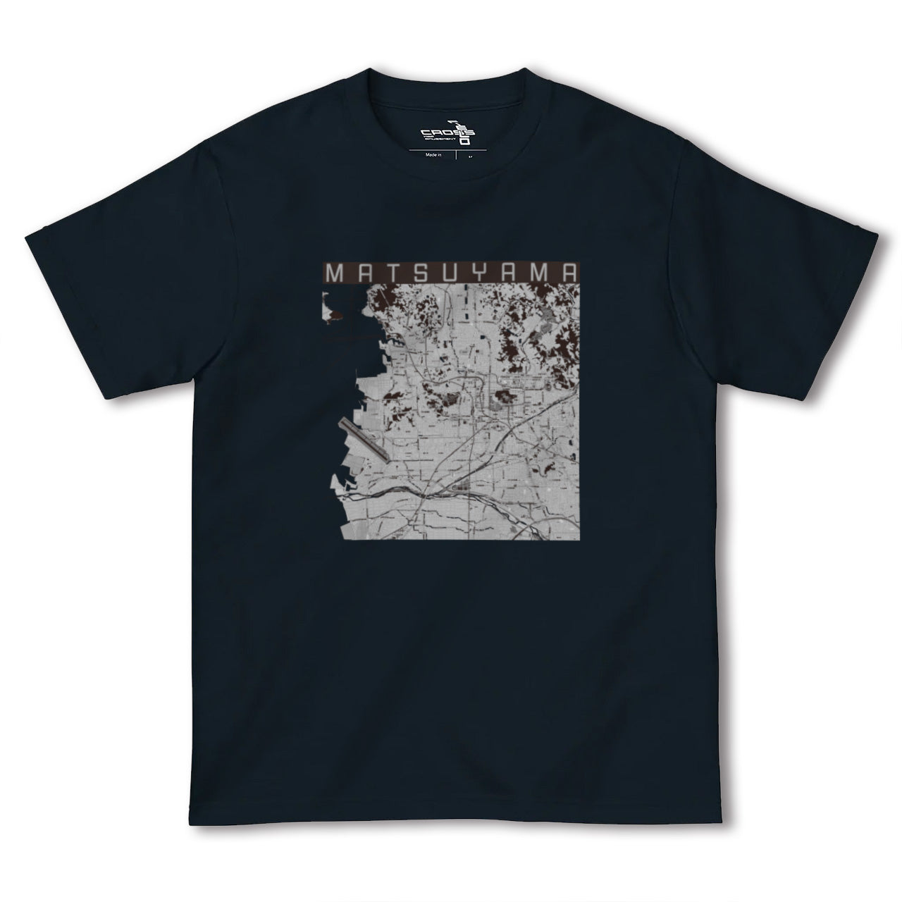【松山(愛媛県)】地図柄ヘビーウェイトTシャツ