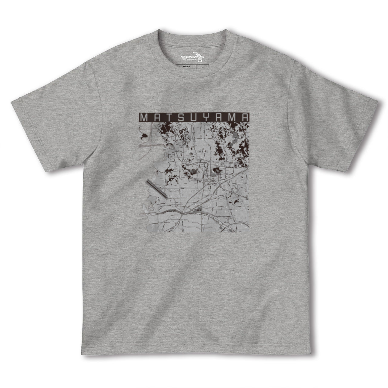 【松山(愛媛県)】地図柄ヘビーウェイトTシャツ