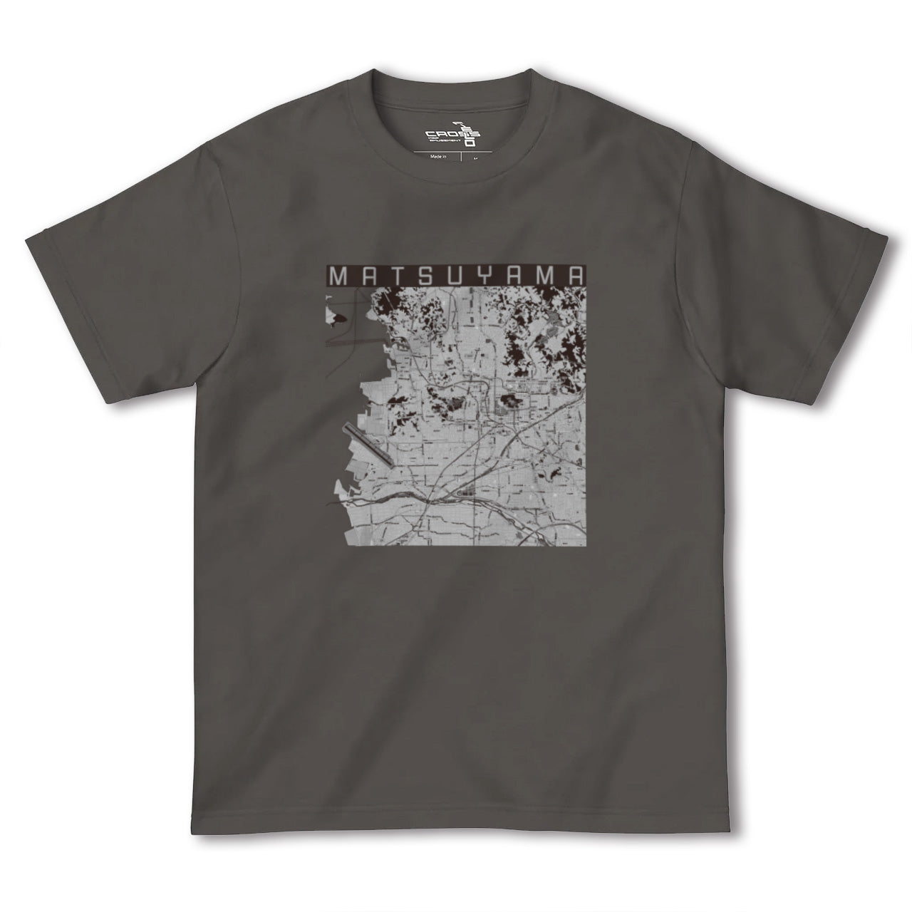 【松山(愛媛県)】地図柄ヘビーウェイトTシャツ