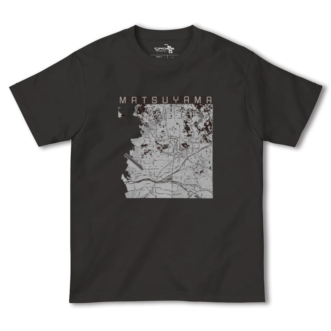 【松山(愛媛県)】地図柄ヘビーウェイトTシャツ
